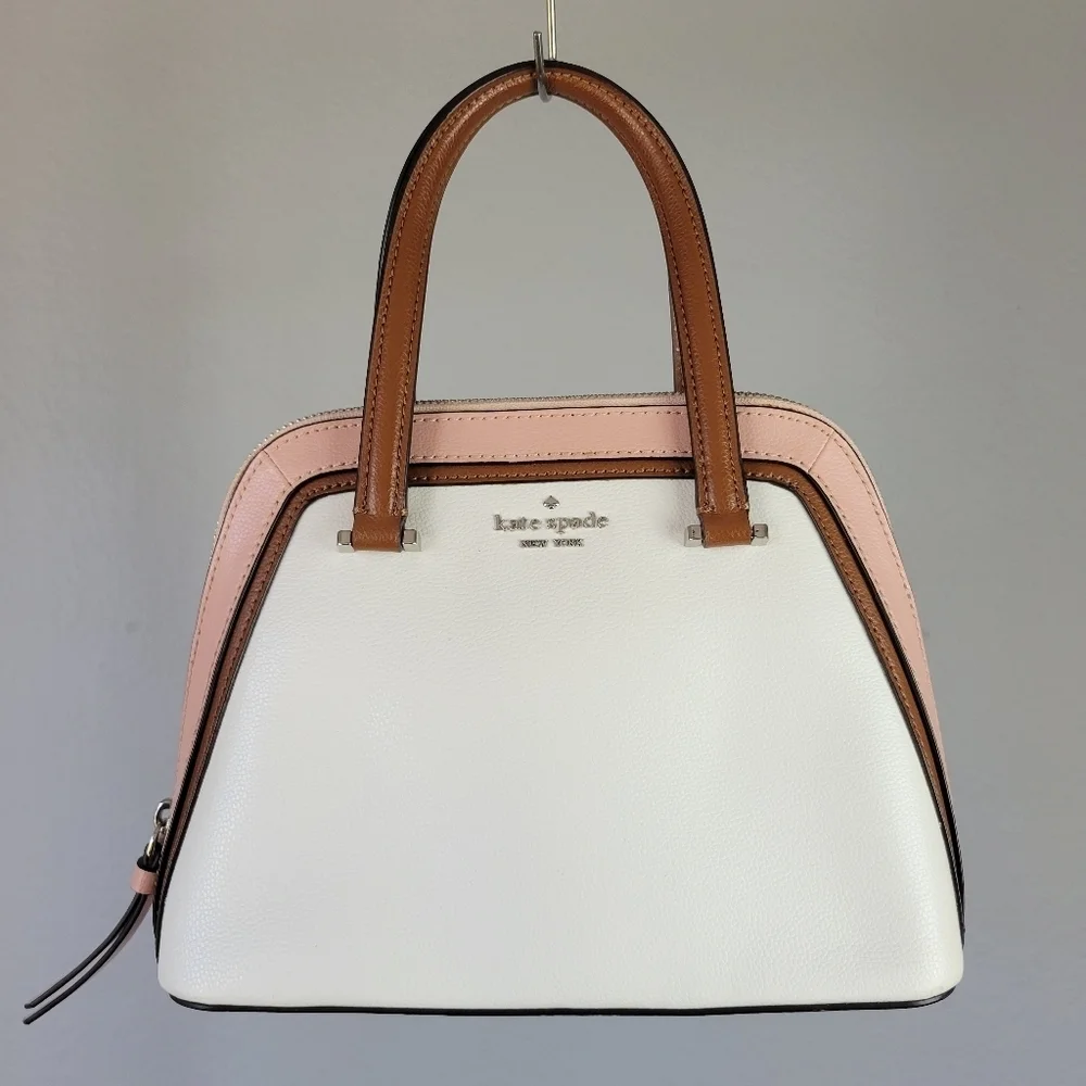 KATE SPADE // Ltd Ed color block patterson dome satchel medium detachable strap